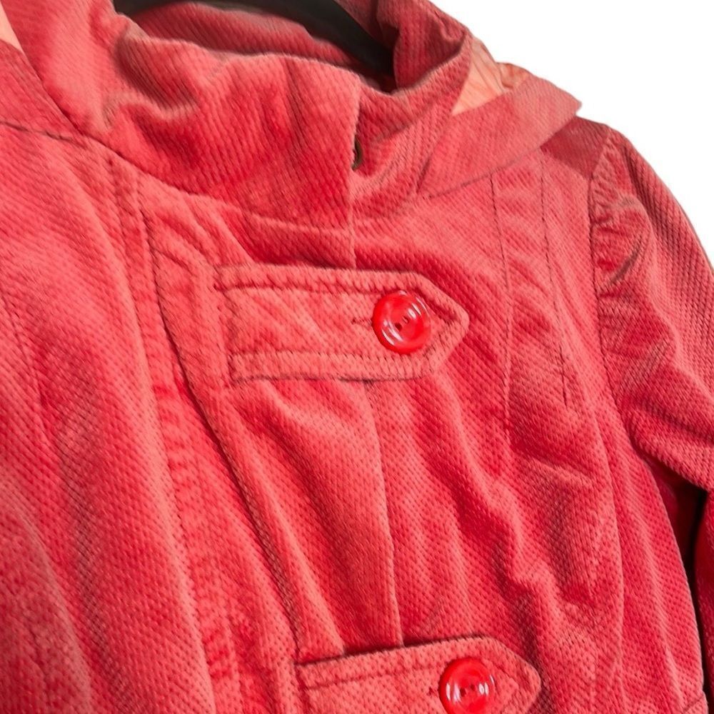 Anthropologie Idra Soft Coral Jacket Unique Corduroy - Picture 3 of 10